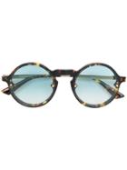 Mcq By Alexander Mcqueen Eyewear Round Havana Sunglasses - Brown