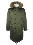 Burberry London Fur Collar Parka