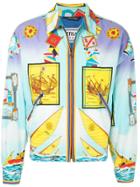 Versace Vintage Printed Zip-up Jacket - Multicolour
