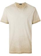 Diesel Black Gold Crew Neck Ombré T-shirt - Nude & Neutrals