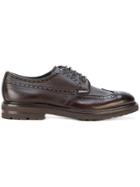 Henderson Baracco Embroidered Derby Shoes - Brown