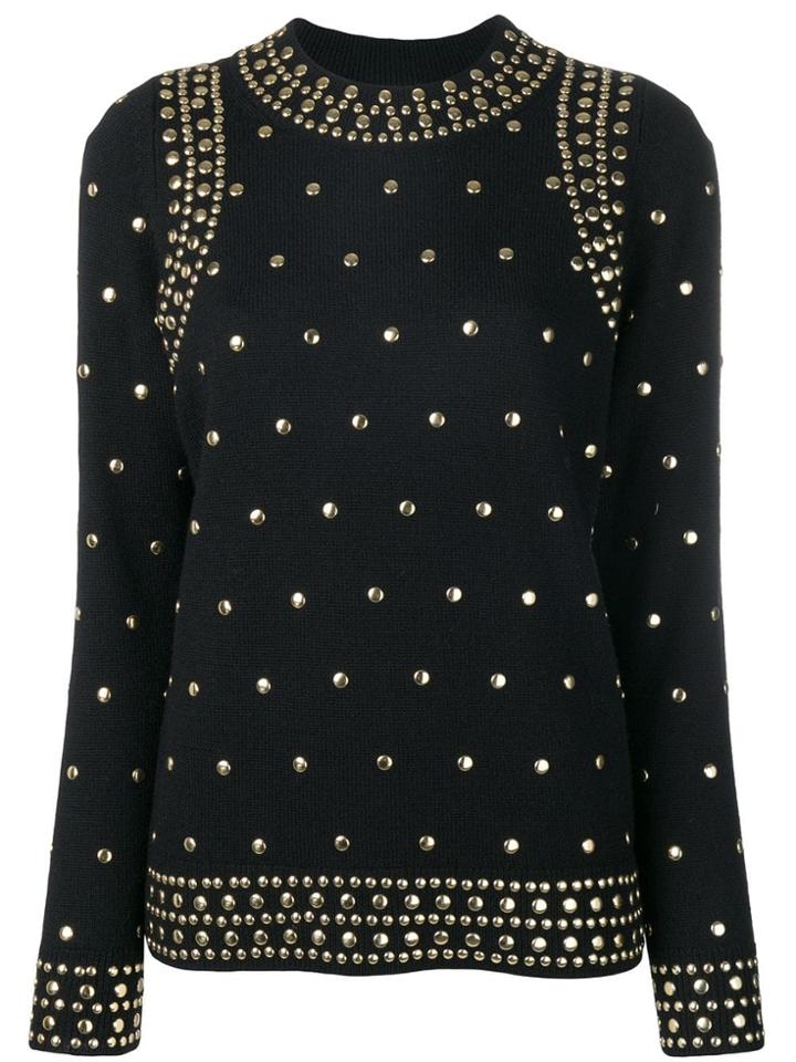 Michael Michael Kors Studded Detail Sweater - Black