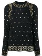 Michael Michael Kors Studded Detail Sweater - Black