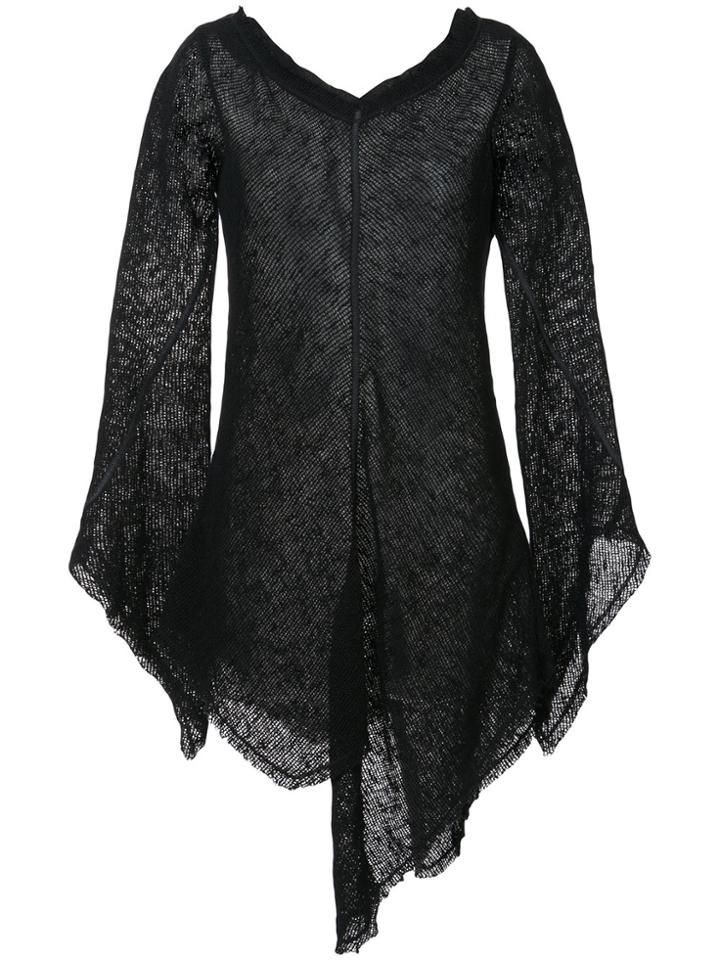 Andrea Ya'aqov Asymmetric Sheer Top - Black