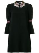 Vivetta Embroidered Collar Dress - Black