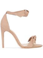 Alexandre Birman Bow Strap Heeled Sandals - Nude & Neutrals