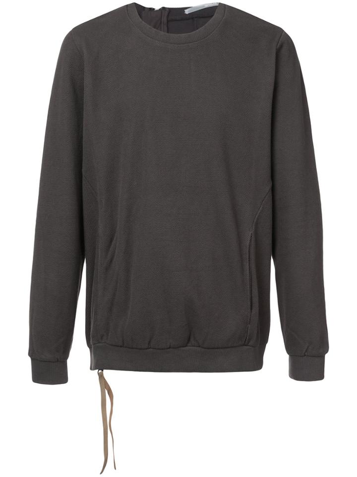 The Viridi-anne Back Zip Sweatshirt - Grey