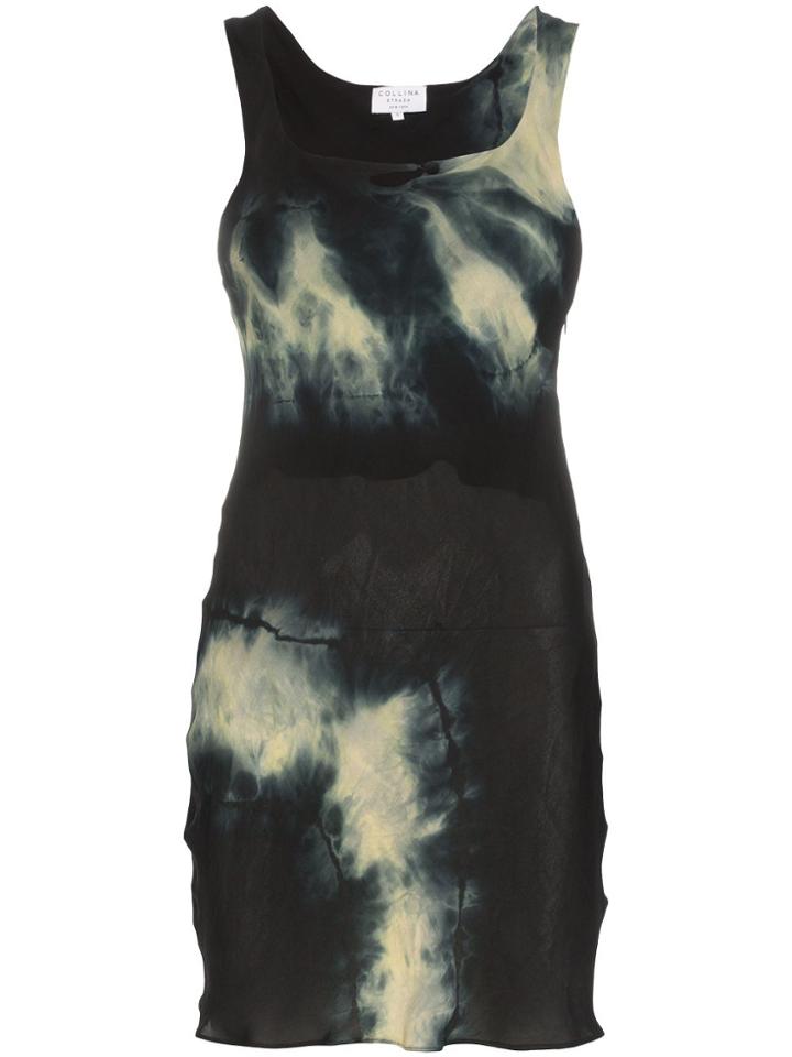 Collina Strada Tie-dyed Mini Dress - Black