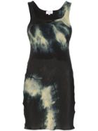 Collina Strada Tie-dyed Mini Dress - Black