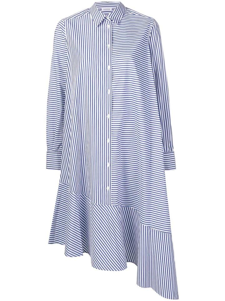 P.a.r.o.s.h. Asymmetric Shirt Dress - Blue