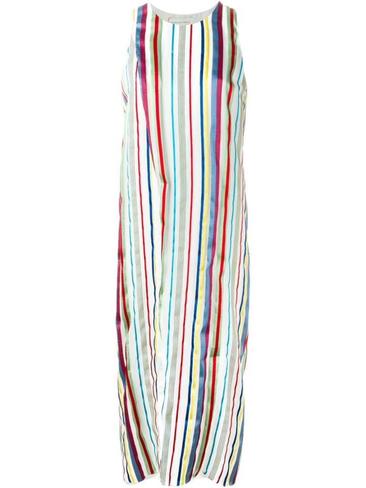 Maison Rabih Kayrouz Striped Dress, Women's, Size: 36, Polyester/silk