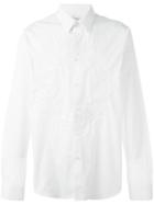Givenchy Flower Crown Embroidered Shirt, Men's, Size: 38, White, Cotton/polyester