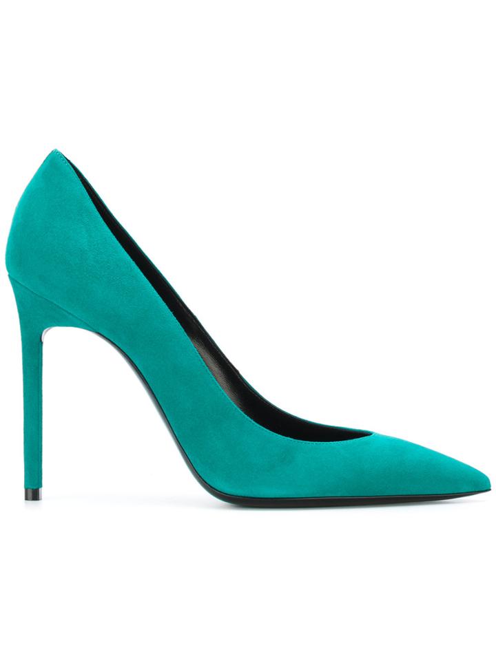 Saint Laurent Anja 105 Pumps - Green