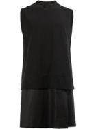 Julius Double-layered Vest Top - Black