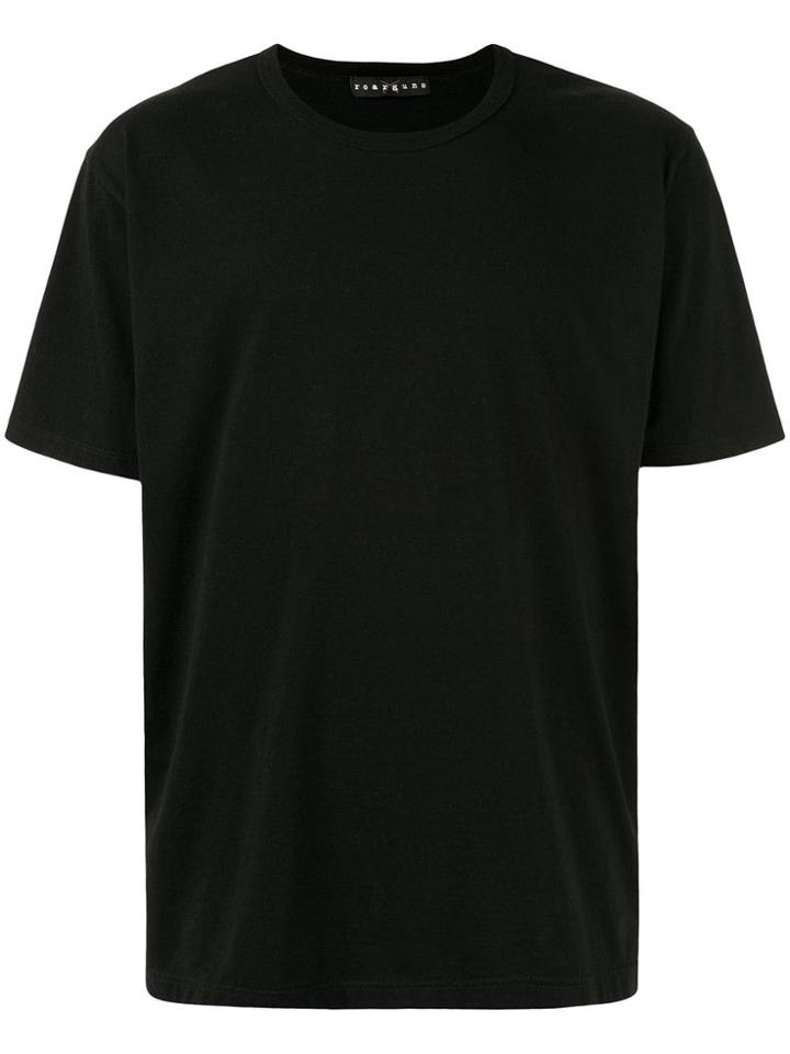 Roarguns Text Print T-shirt - Black