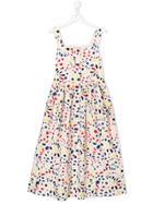 Bonpoint Teen Button-down Printed Dress - White
