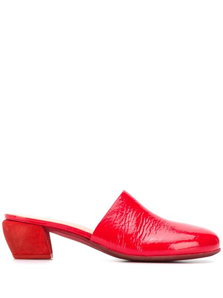 Marsèll Block Heel Mules - Red