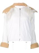 Paco Rabanne Cropped Hood Jacket - White