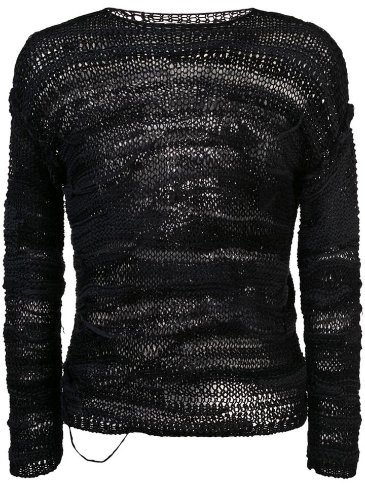 Isabel Benenato Knitted Sweatshirt - Black