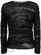 Isabel Benenato Knitted Sweatshirt - Black