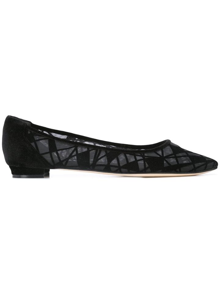 Manolo Blahnik Titto Ballerinas - Black