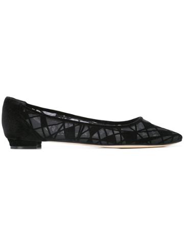 Manolo Blahnik Titto Ballerinas - Black