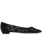Manolo Blahnik Titto Ballerinas - Black