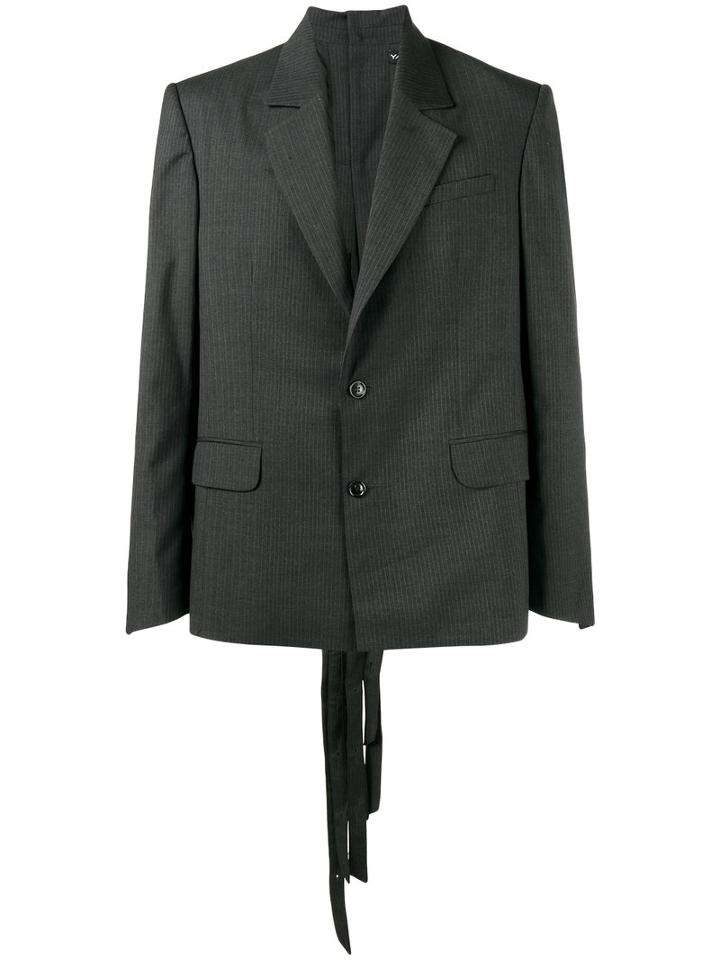 Y / Project - Button Back Blazer - Men - Acetate/wool - S, Grey, Acetate/wool