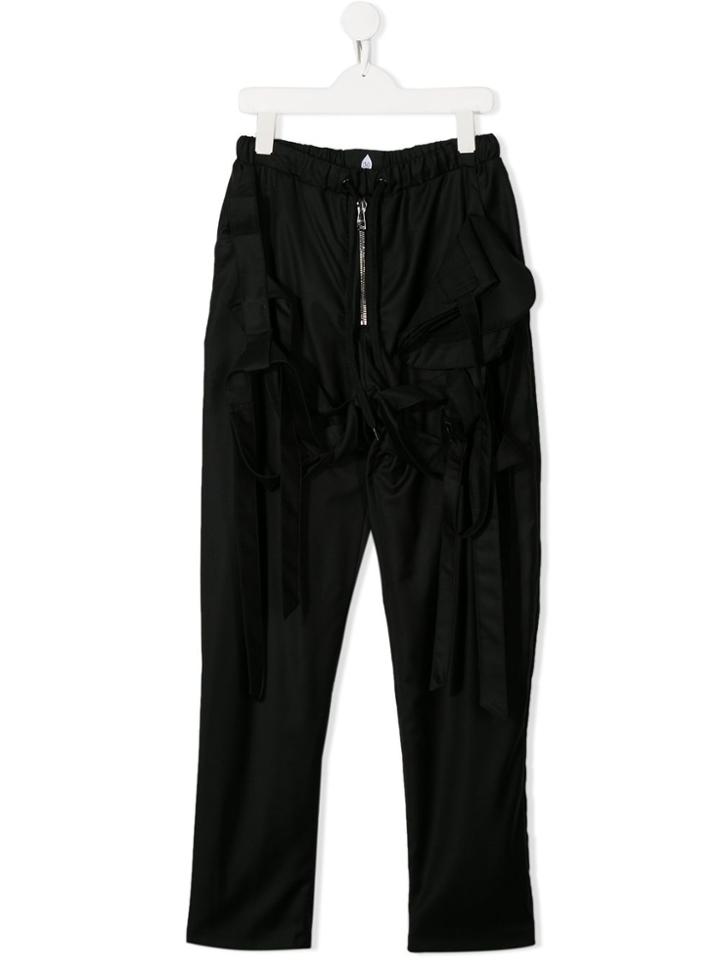 Natasha Zinko Kids Elasticated Waist Trousers - Black