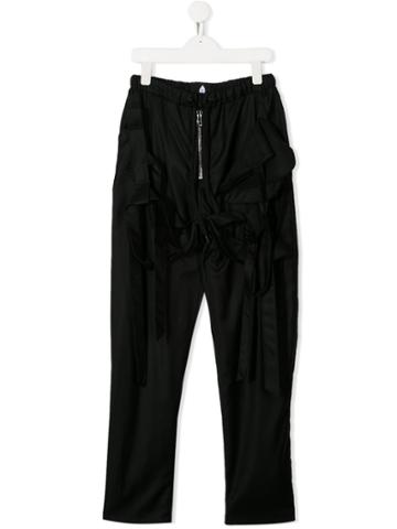 Natasha Zinko Kids Elasticated Waist Trousers - Black