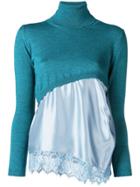 Semicouture Cami Insert Jumper - Blue