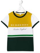 Burberry Kids Striped T-shirt, Boy's, Size: 6 Yrs, Yellow