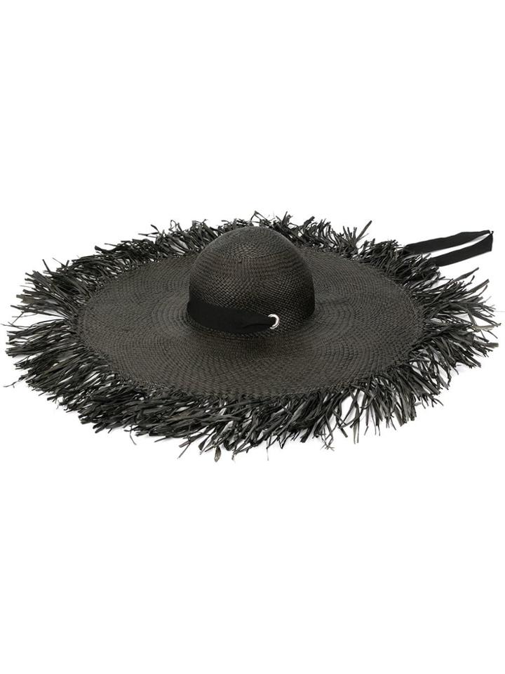 Sensi Studio Classic Straw Hat - Black