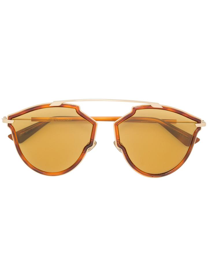 Dior Eyewear So Real Aviator Sunglasses - Brown