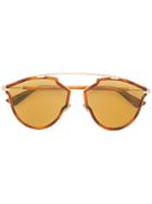 Dior Eyewear So Real Aviator Sunglasses - Brown