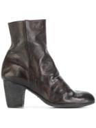 Ink Zipped Ankle Boots - Grey