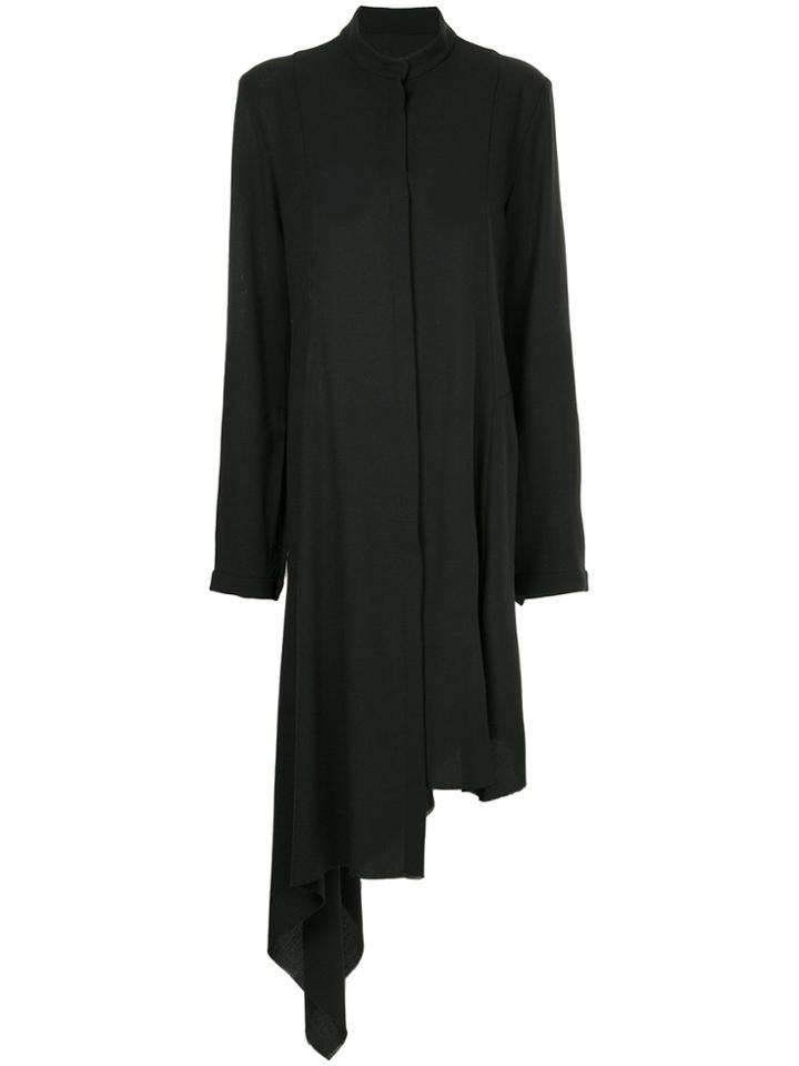 Zambesi Asymmetric Hem Shirt Dress - Black
