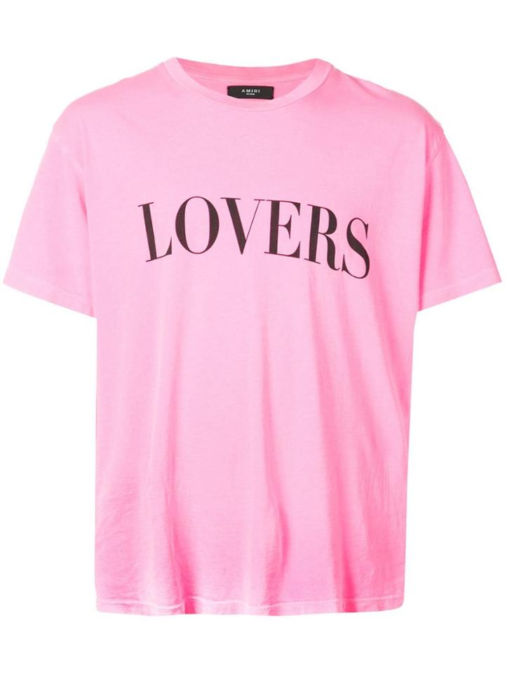 Amiri Pink Lovers T-shirt