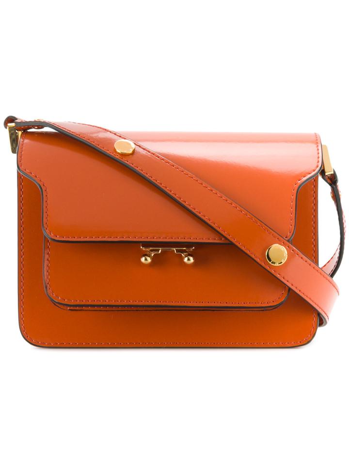 Marni Mini Orange Trunk Cross Body Bag - Yellow & Orange