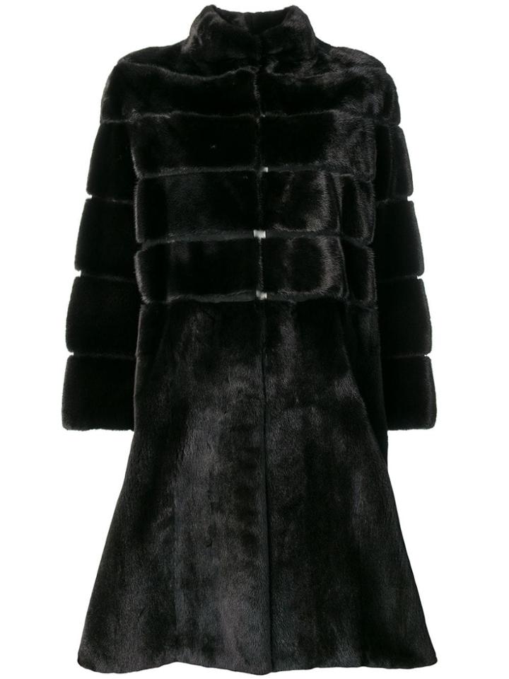 Liska Beth Single-breasted Coat - Black