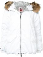 Kru Fur Hooded Parka - White