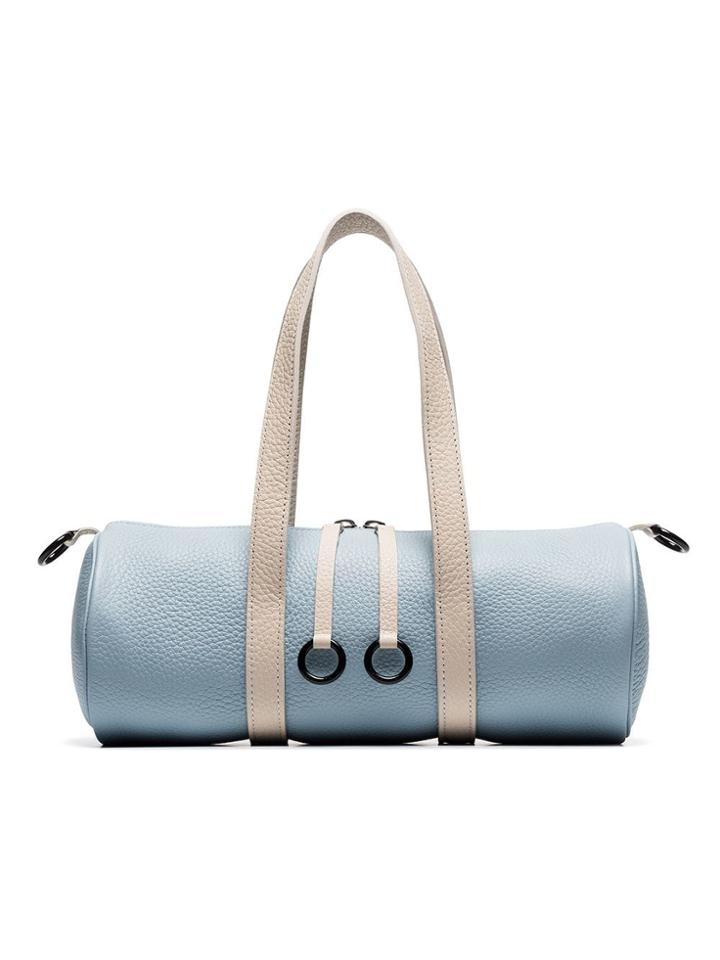 Simon Miller Blue And White Mini Toolkit Leather Holdall