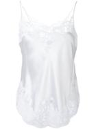 Givenchy Spaghetti Strap Cami Slip, Women's, Size: 38, White, Silk/cotton/polyamide