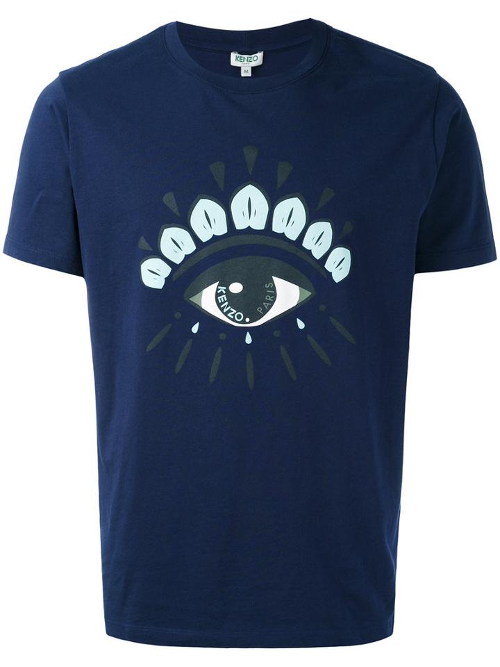 Kenzo - Eyes Icon Print T-shirt - Men - Cotton - S, Blue, Cotton