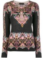 Etro Embroidered Long-sleeve Sweater - Black