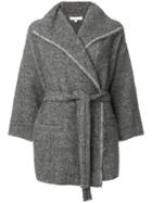Iro Belted Robe Coat - Grey