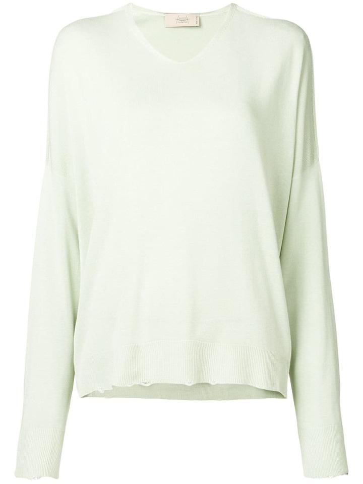 Maison Flaneur Fine Knit Sweater - Green