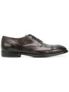 Silvano Sassetti Punch Hole Detail Derby Shoes - Brown