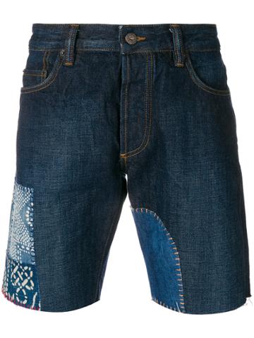 Natural Selection Reworked Denim Shorts - Blue