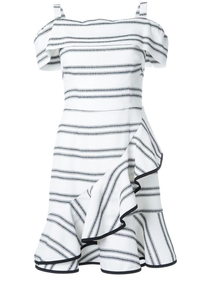 Rebecca Vallance 'jupiter' Ruffle Mini Dress, Women's, Size: 10, White, Rayon